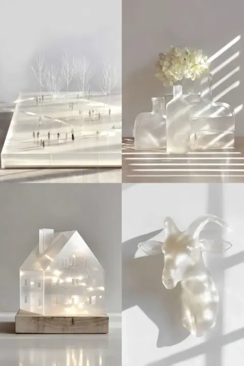 Ethereal Glass & Resin Aesthetic