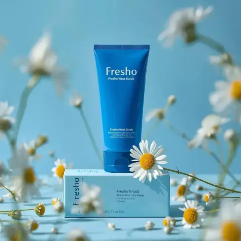 Extremely pure cobalt blue skin care product commercial blockbuster