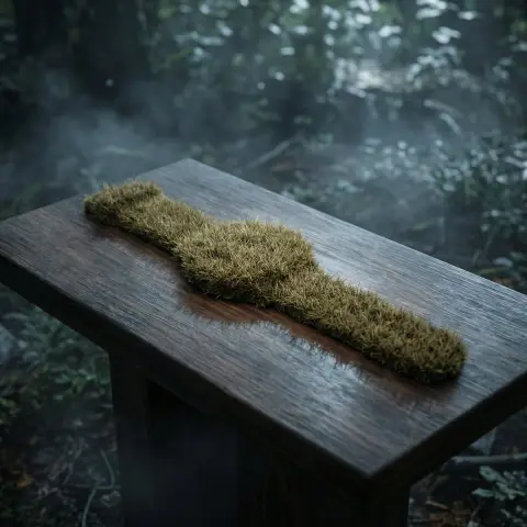 Extremely realistic studio watch turns into moss material