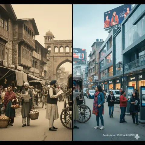 Folding Time and Space: A Century of Travel in Lal Chowk, Kashmir