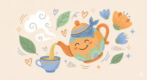 Funny flat style illustration character design