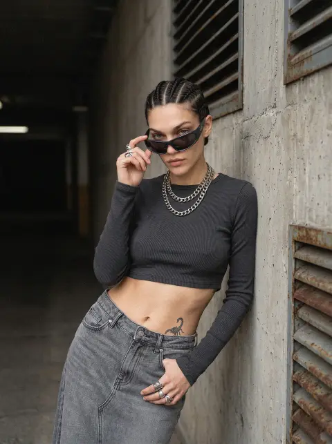 Gen-Z brutalist aesthetic