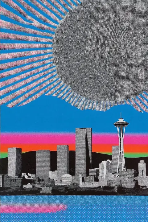 Graphic Collage Cityscape
