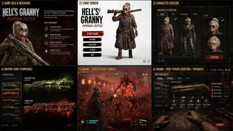 Hardcore Granny Hell Demon Hunting Battle