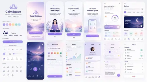 Healing mental health application interface suite