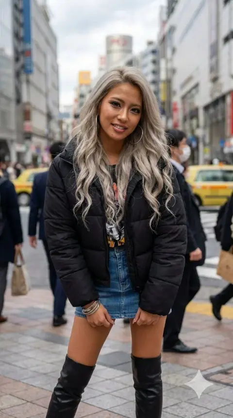 Heisei hot girls on the streets of Shibuya