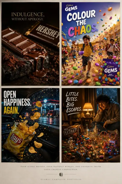 High-end FMCG advertising creative collage pictorial