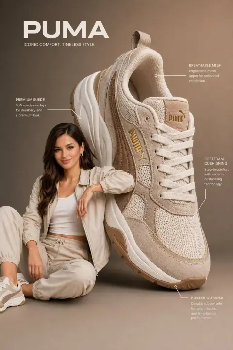 High-end sneaker infographic campaign