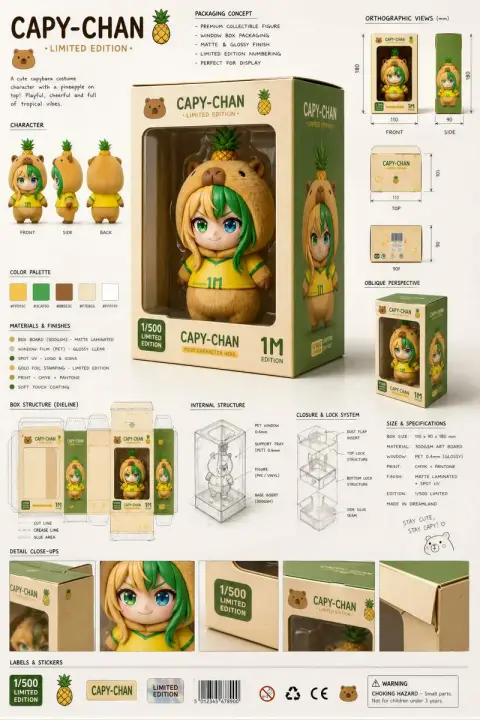 High-end toy packaging industrial design display board