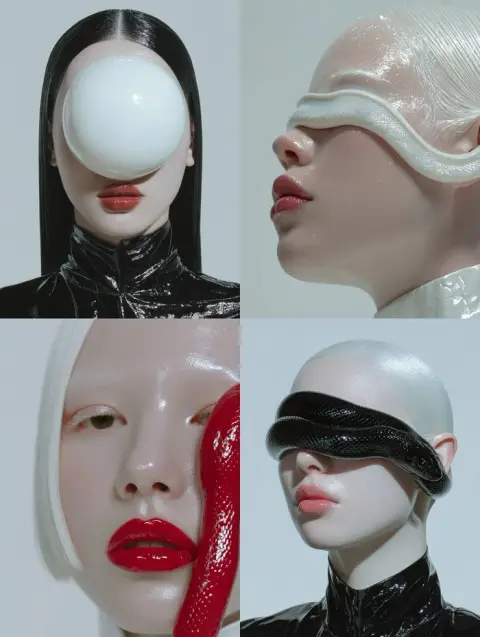 High fashion meets surrealism