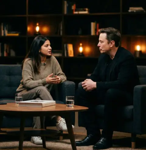 High-quality celebrity interview documentary scenes