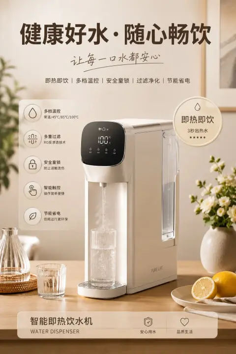 High quality coffee pot home appliance advertising poster