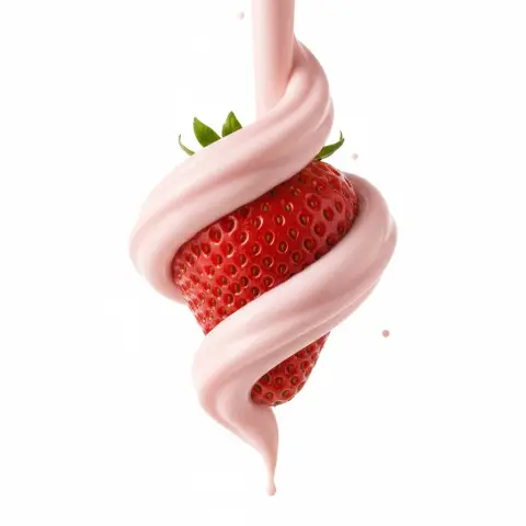 High-speed freeze-frame: the elegant entanglement of blueberries and yogurt