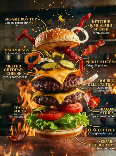 Highly impactful visual dismantling of product ingredients