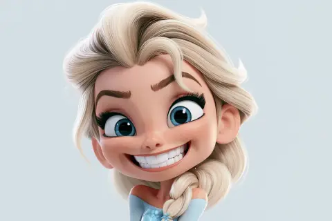 Highly stylized 3D exaggerated character comics