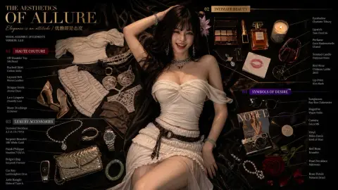 Hyper-realistic 3D character disassembly fashion poster
