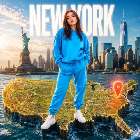 Hyper-realistic 8K New York travel fashion portraits