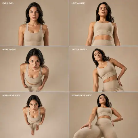 Hyper-realistic fashion editor six-square photography prompts