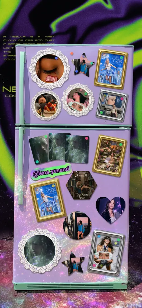 Ig fridge magnets 💜💚