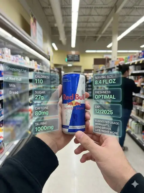 Immersive AR smart shopping experience in future supermarkets