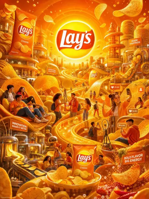 Immersive World Poster of Lay's Potato Chips