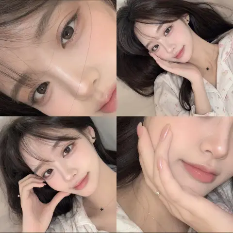 iPhone17ProMax ultra-realistic girl’s four-frame selfie