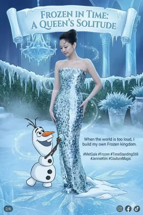 Jennie meets Olaf ❄️