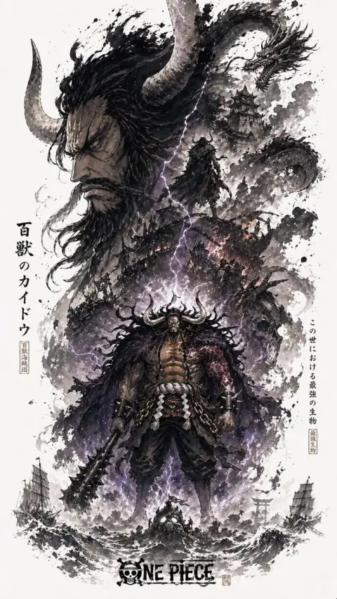Kaido ink double exposure poster