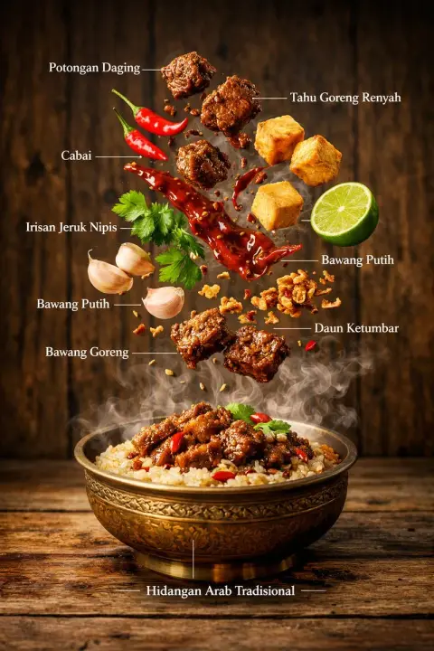 Kashmiri mutton feast macro infographic