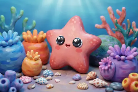 Kawaii Starfish’s Wonderful Undersea Dreams