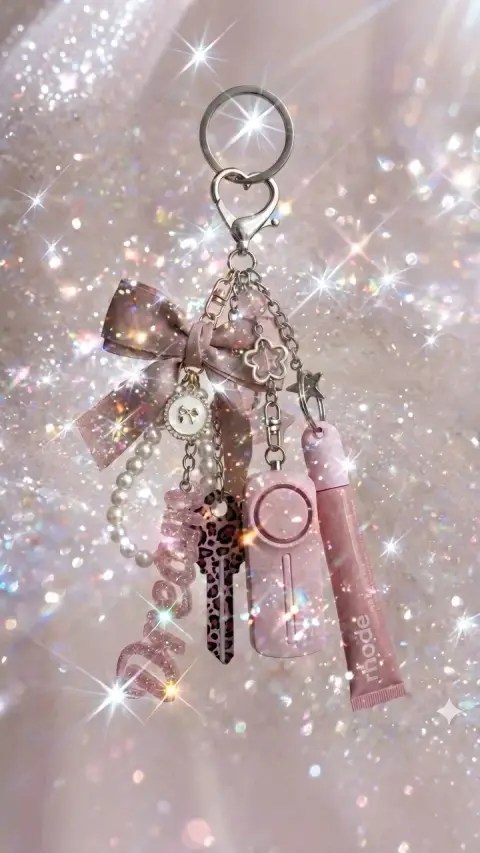 Keychain, but make it spin! 🎀✨