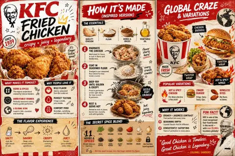 KFC Original Fried Chicken Colorful Creative Magazine