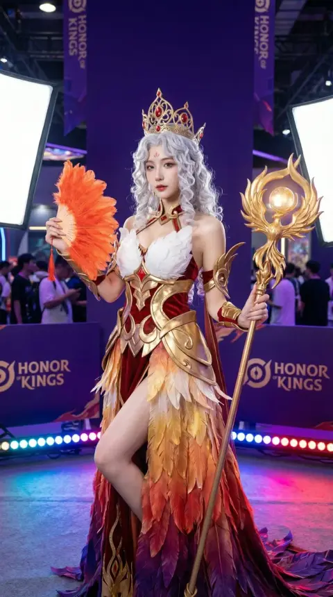 King of Glory Phoenix Beautiful Coser Ultra-clear Portrait Photography