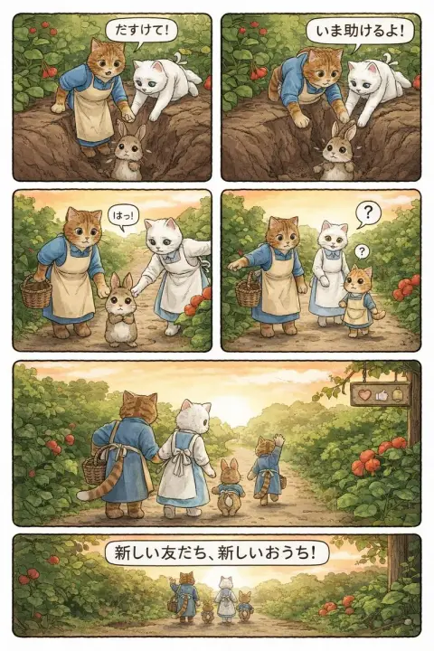 Kling video turns into four-frame comic in seconds