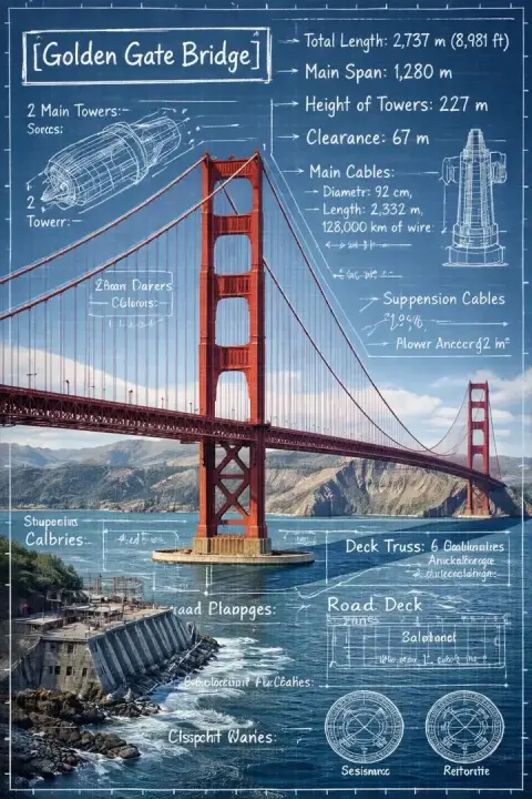 Landmark Infographics by GPT-1.5 Image