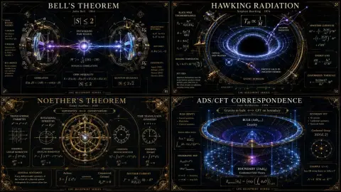 Laws of Physics Advanced Infographic Generate Prompt Words