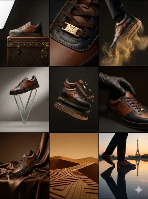 Louis Vuitton's avant-garde sneakers that crush the gold dust