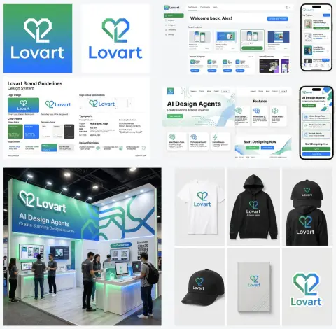 Lovart brand full case visual design