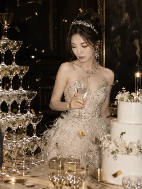 Luxurious birthday party photo of the chaebol daughter