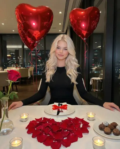 Luxurious Valentine’s Day Romantic Candlelight Dinner Photography