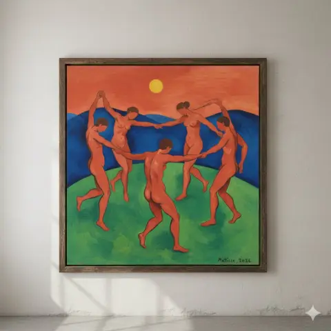 Matisse style wild dance