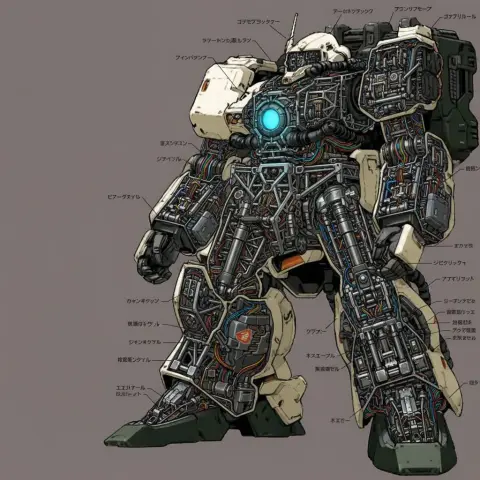 Mechanical skeleton perspective anatomy