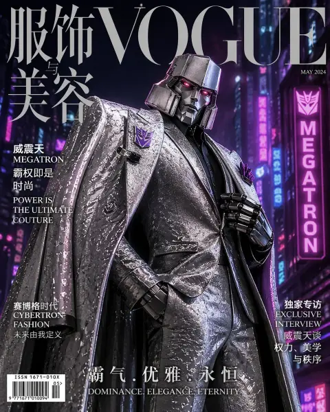 Megatron Haute Couture Suit Fashion Blockbuster