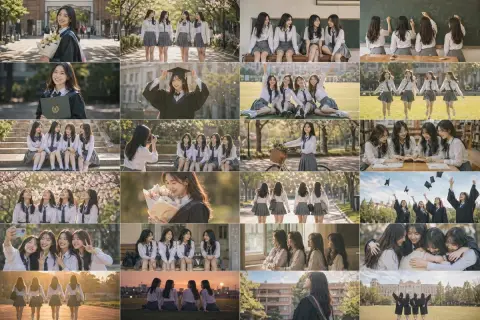 Memoirs of a Girl in Spring Campus Graduation Season
