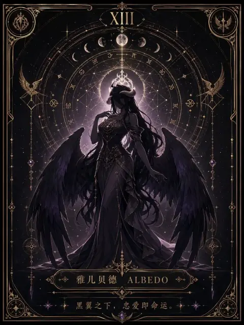 Minimalist destiny chart tarot poster