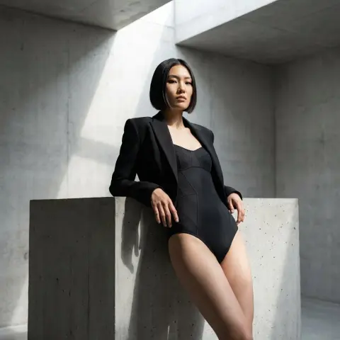 Minimalist high-end aesthetics and Hasselblad texture