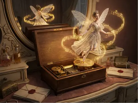 Miracle on the Dressing Table: The Mechanical Awakening of a Music Box Dancer