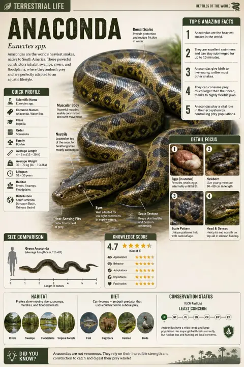 Modern style aquatic science encyclopedia infographic