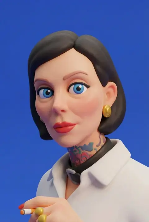 Modern Stylized 3D Character Portrait