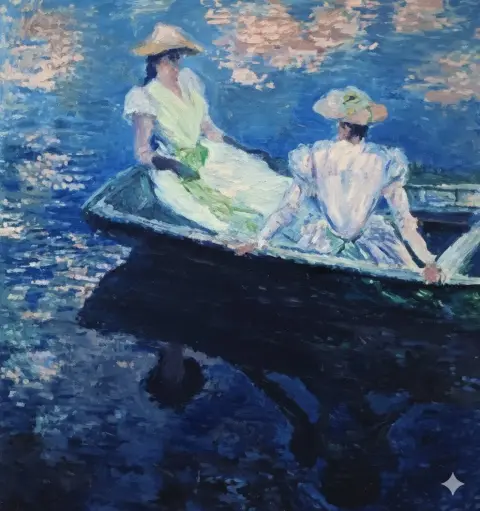 Monet’s ethereal boating fantasy